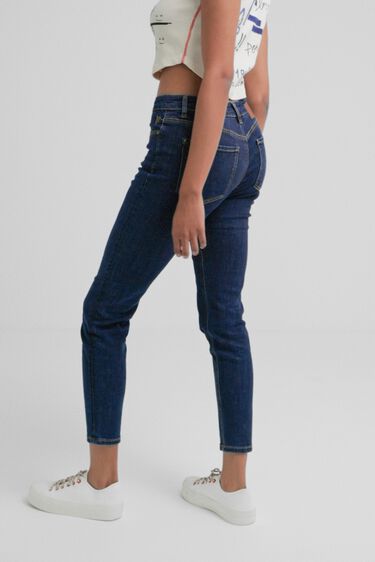 Skinny jeans hlače do gležnjev | Desigual