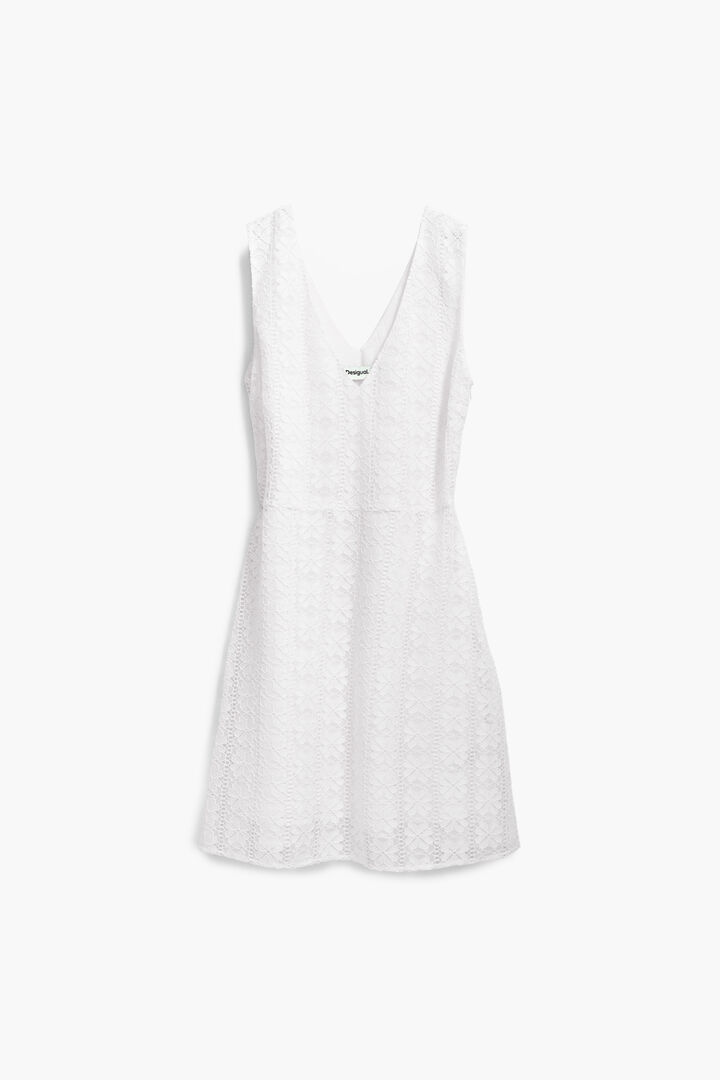 Vestido encaje sin mangas | Desigual