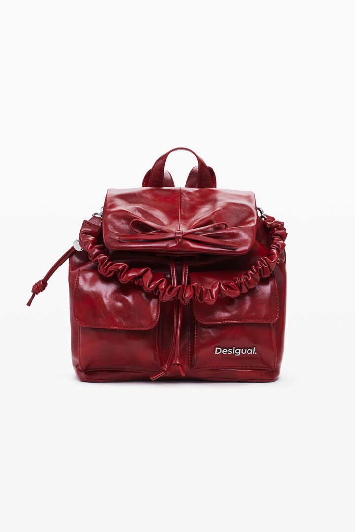 Borsa A Mano Desigual In Pelle Sintetica - Nero, Con Stampa Farfalla, Tracolla Rimovibile - Foto 9