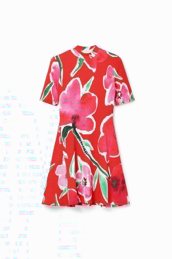 Robe patineuse courte fleurs | Desigual
