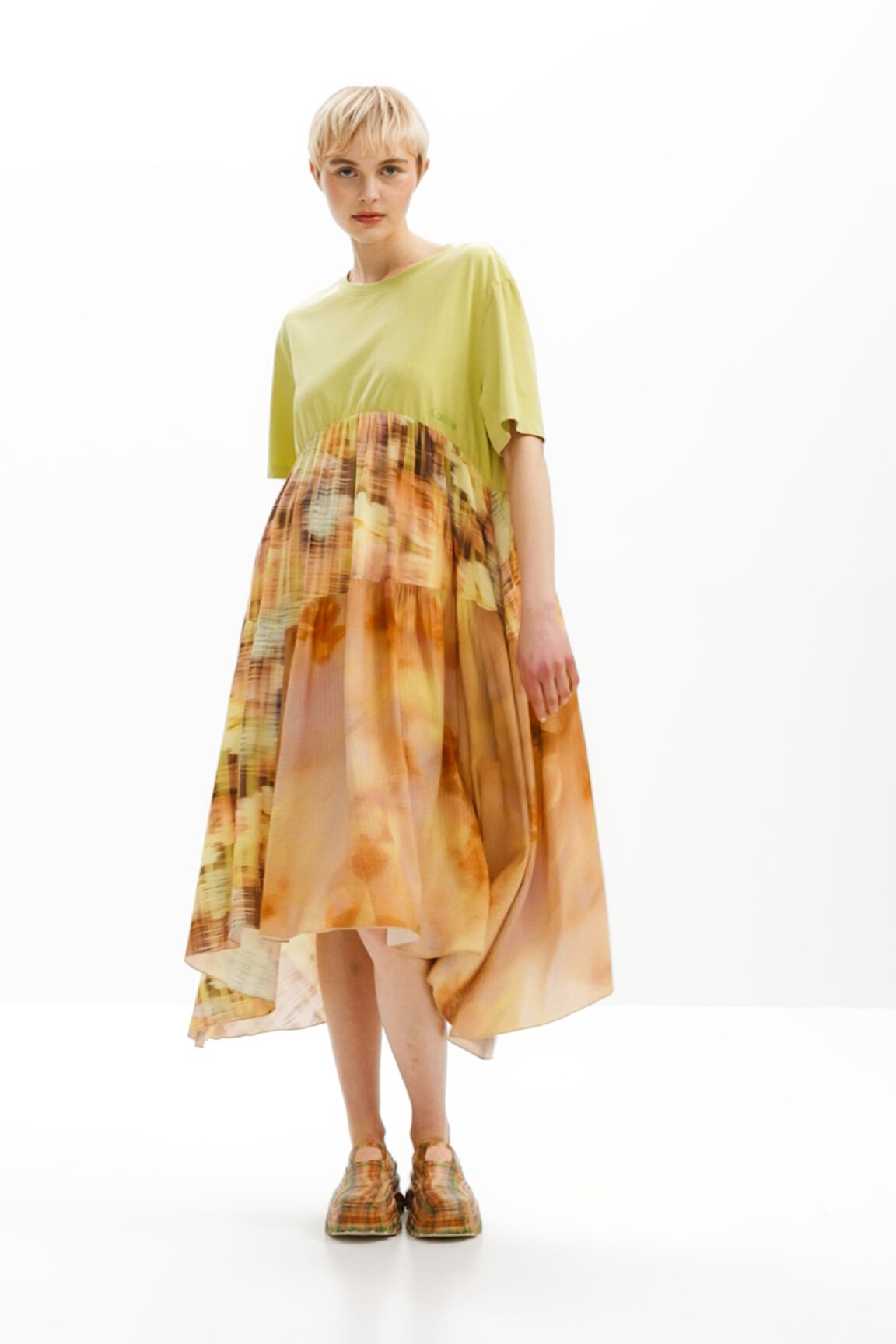 Robe desigual verte on sale