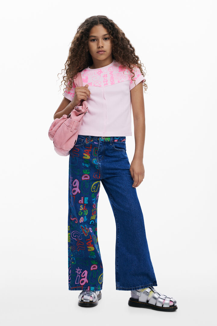 Short-sleeve T-shirt with lettering | Desigual