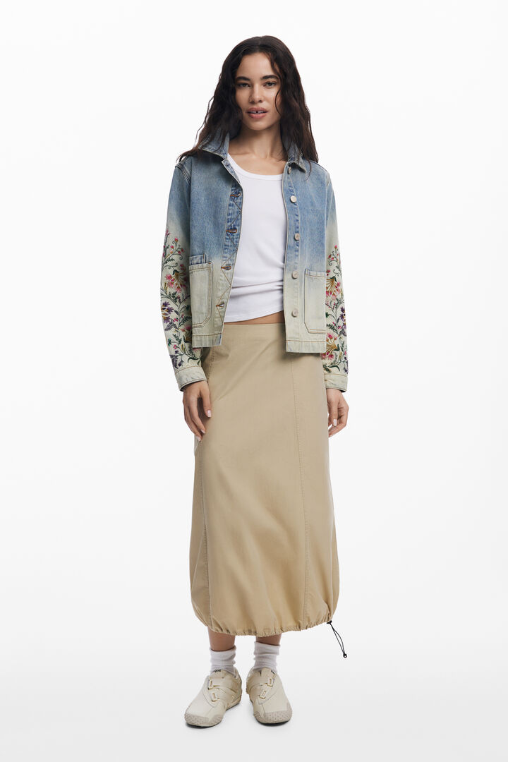 Floral denim jacket | Desigual