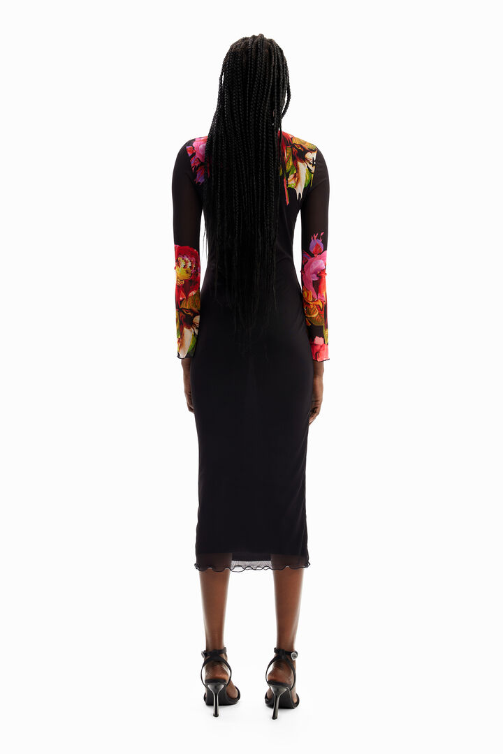 M. Christian Lacroix floral tulle dress | Desigual