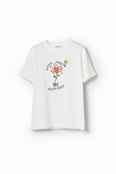 Camiseta flor luna | Desigual