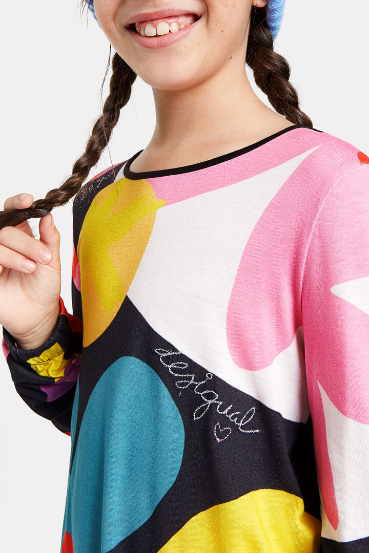 Cotton T-shirt daisies | Desigual
