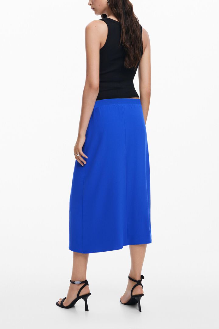 Pleated midi skirt | Desigual