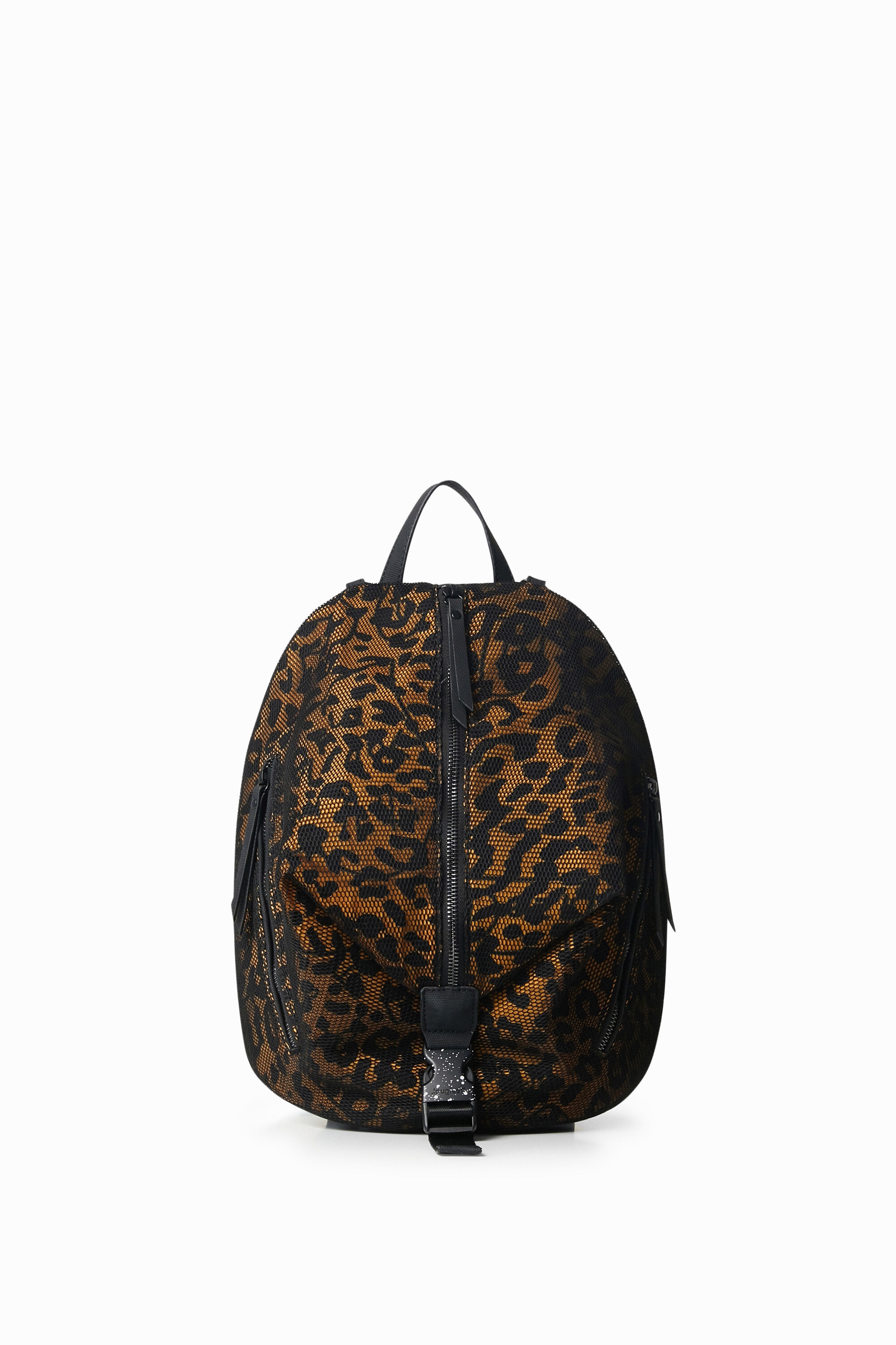 Small leopard print backpack clearance