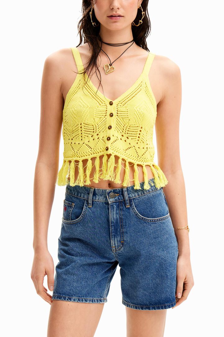 Top cropped crochet | Desigual