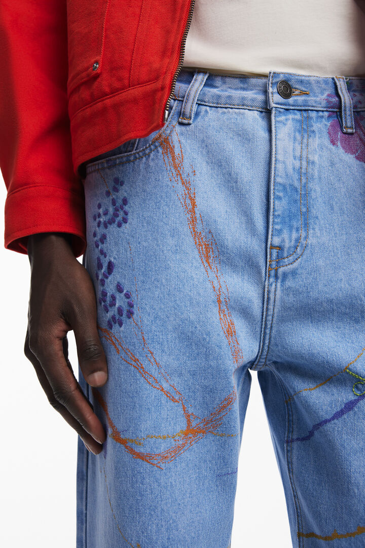 Arty denim trousers | Desigual
