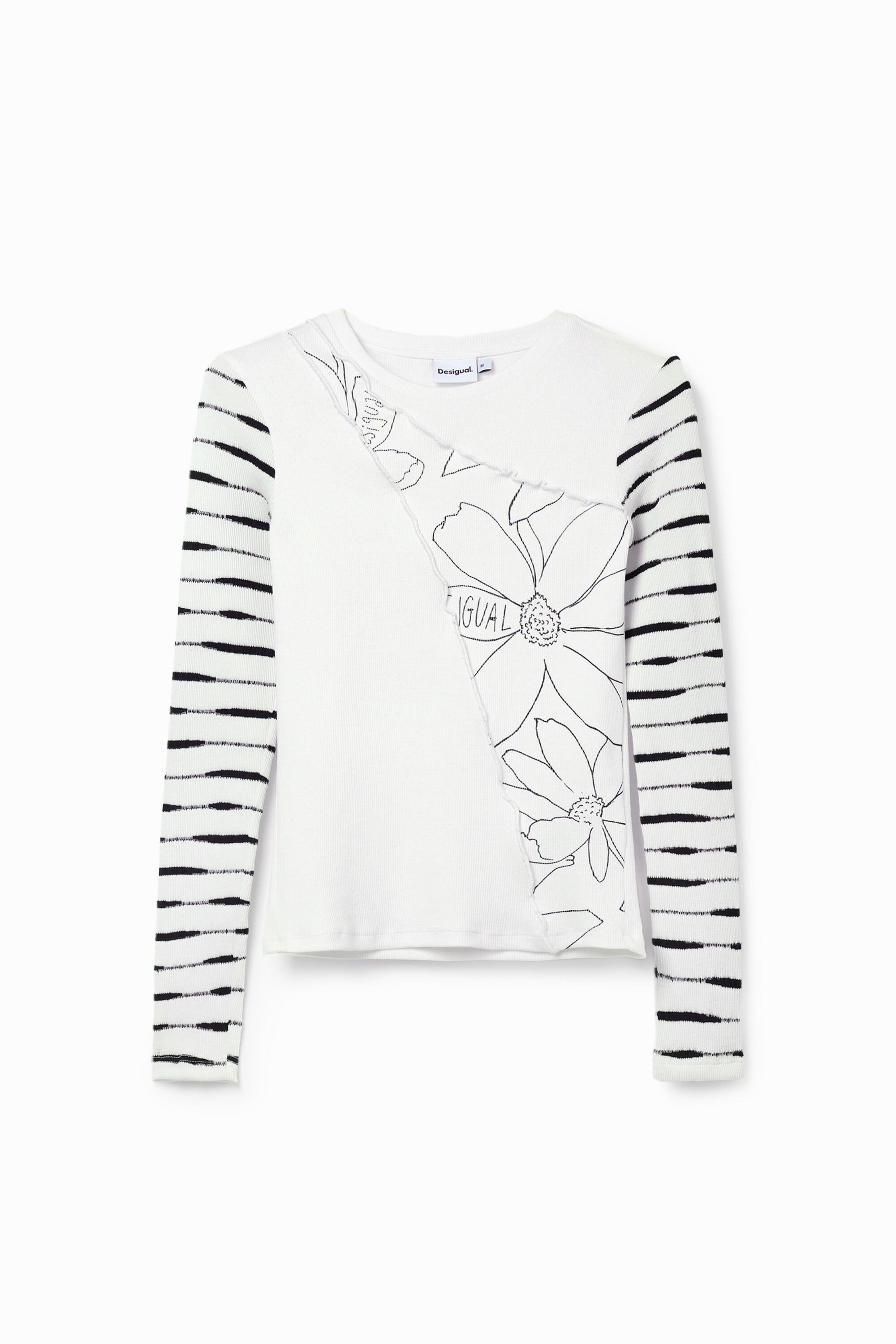 Camiseta patch flores