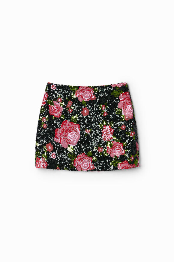 M. Christian Lacroix pink sequin mini skirt