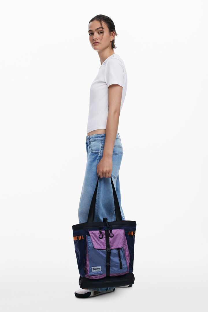 Großer Nylon-Tote-Rucksack | Desigual