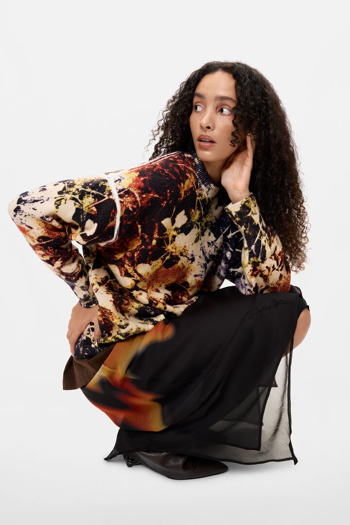Jacquard sweater