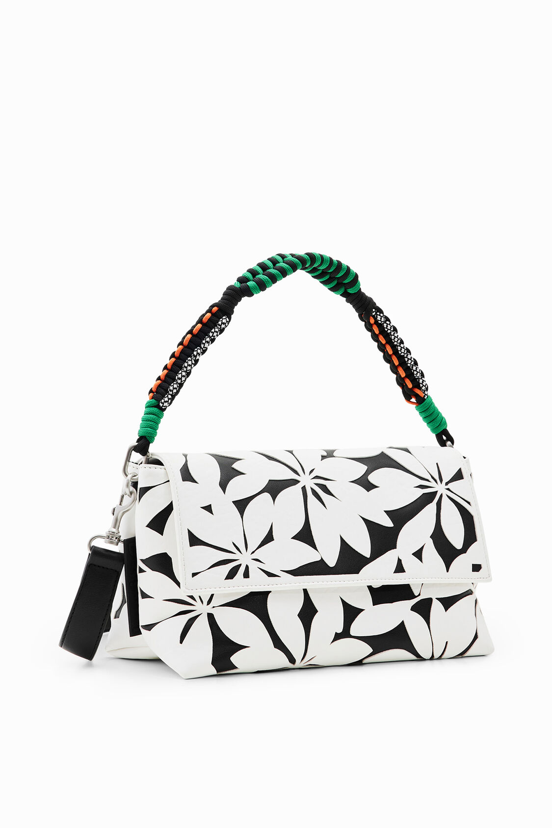 cache Inscribirse partes Bandolera mediana flores | Desigual.com
