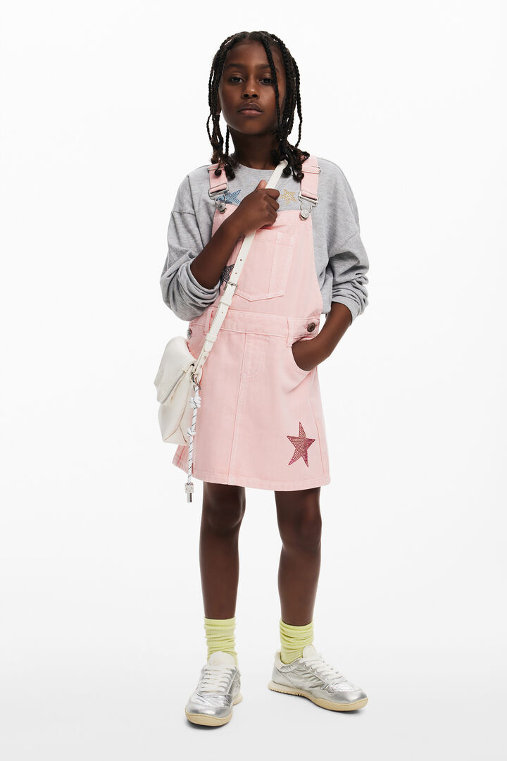 Pinafore dress with stars