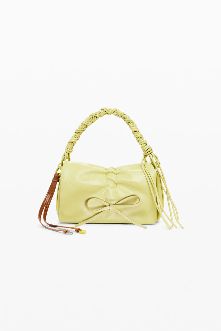 Small shiny bow bag