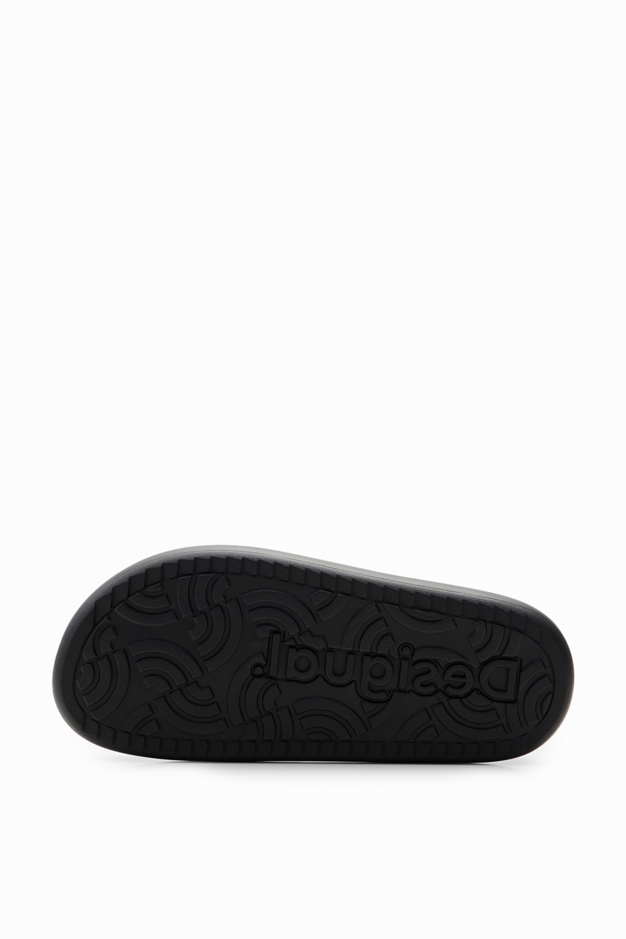Shop Desigual Platform Toe Post Sandals In Black