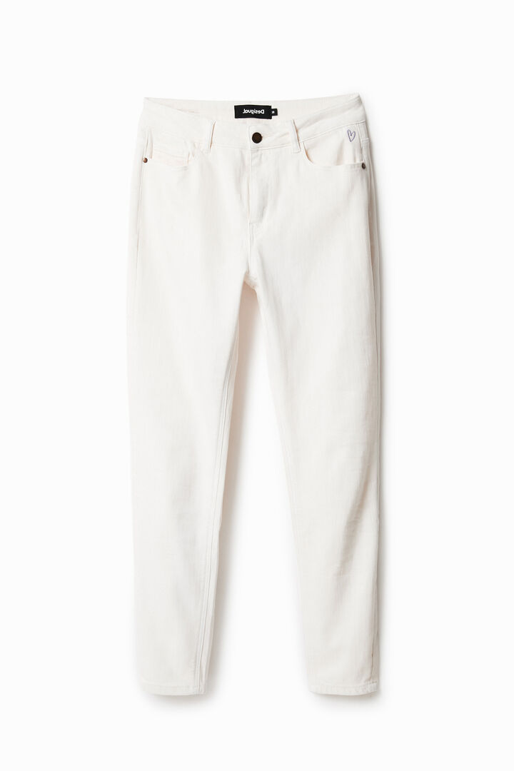 Weiße Skinny Jeans