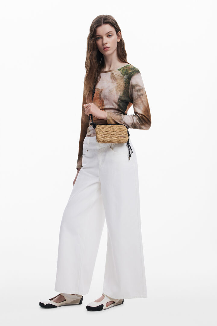 Small raffia logo wallet | Desigual
