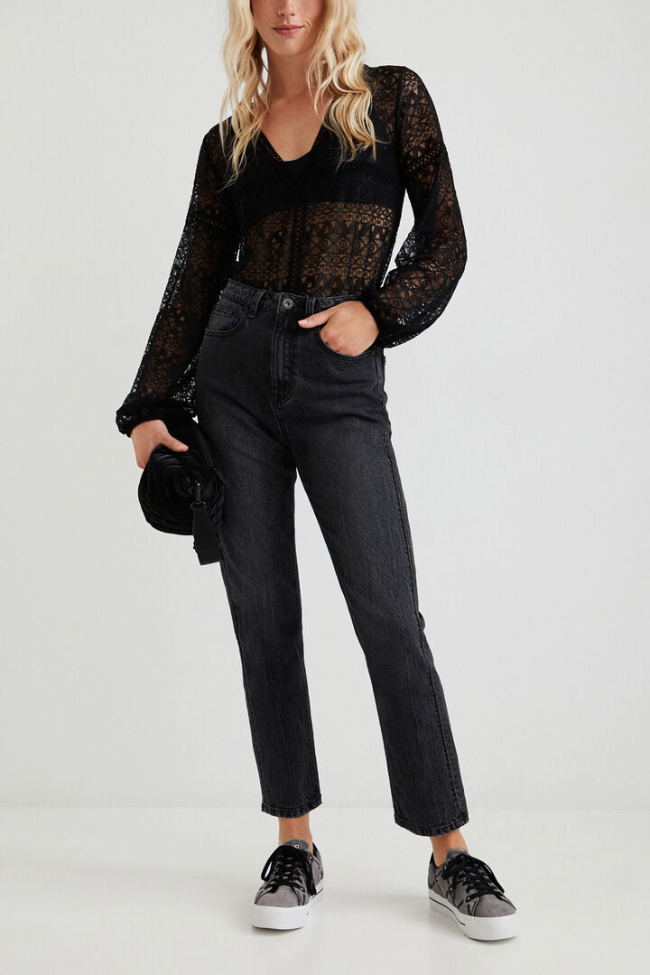 Spitzen-Body Slim Fit | Desigual