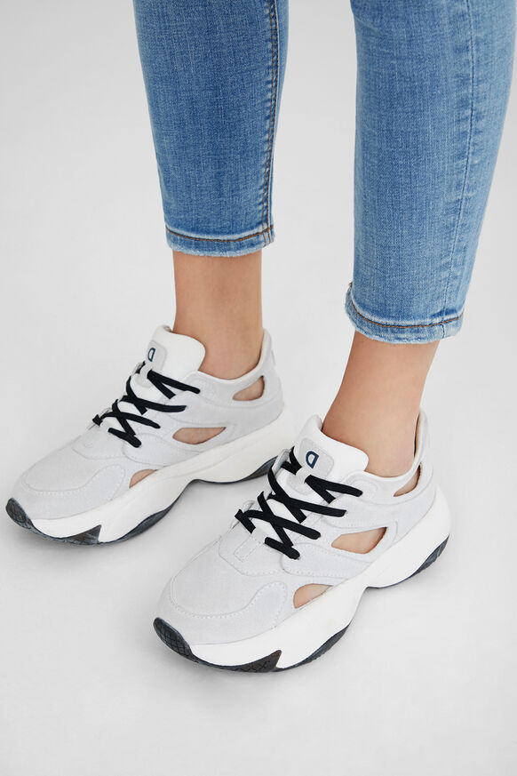 Sneakers Chunky cuir synthétique message | Desigual