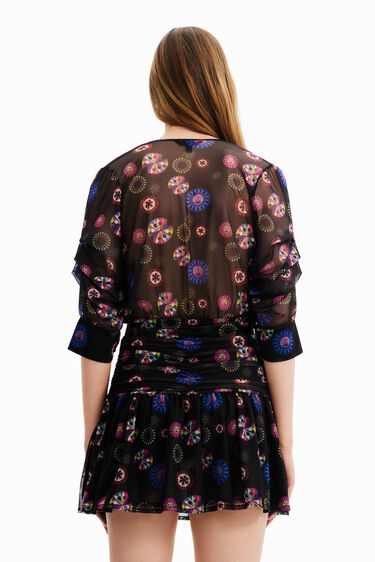 Vestido corto drapeado M. Christian Lacroix | Desigual