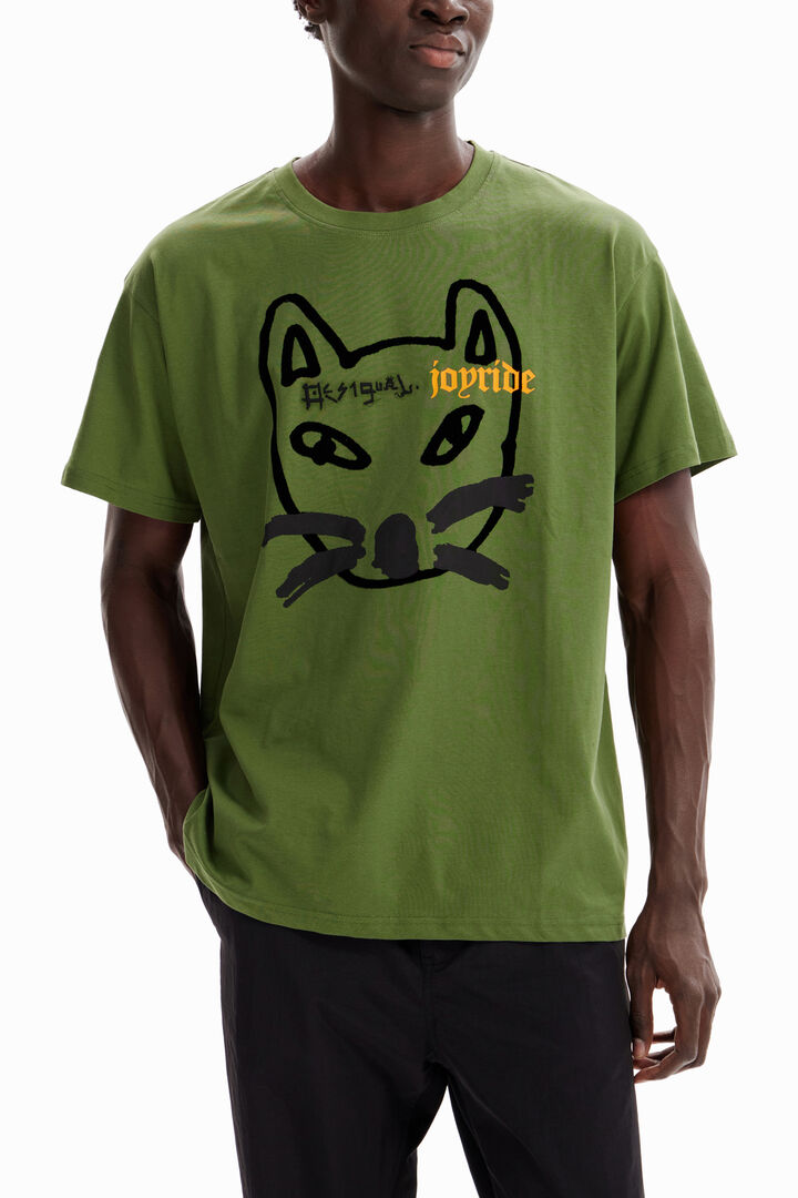 Camiseta oversize gato | Desigual