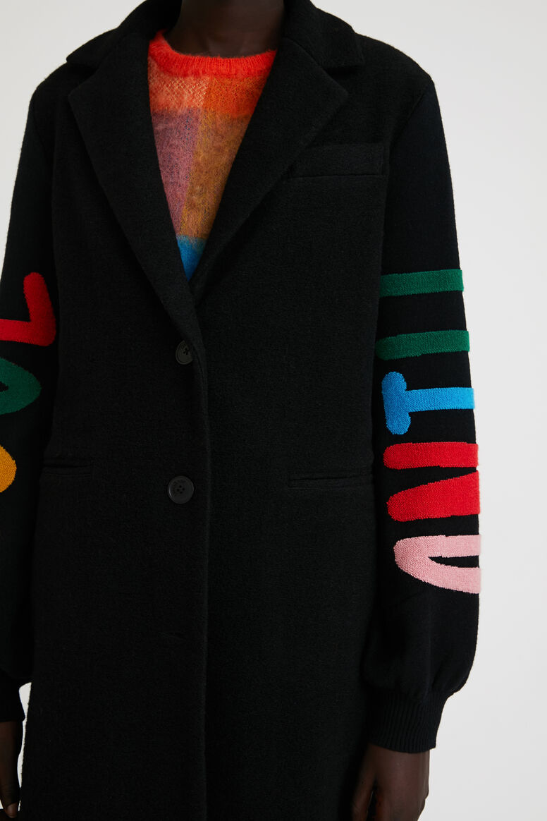 Cloth coat sleeves lettering | Desigual