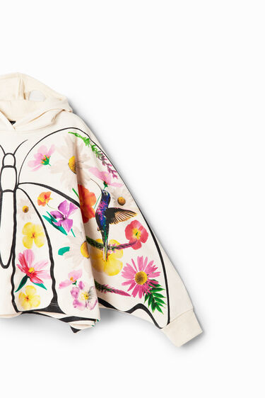 Oversize butterfly hoodie | Desigual