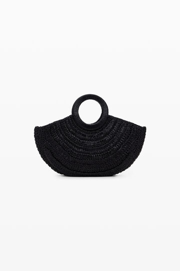 Bolso rafia circular mediano | Desigual