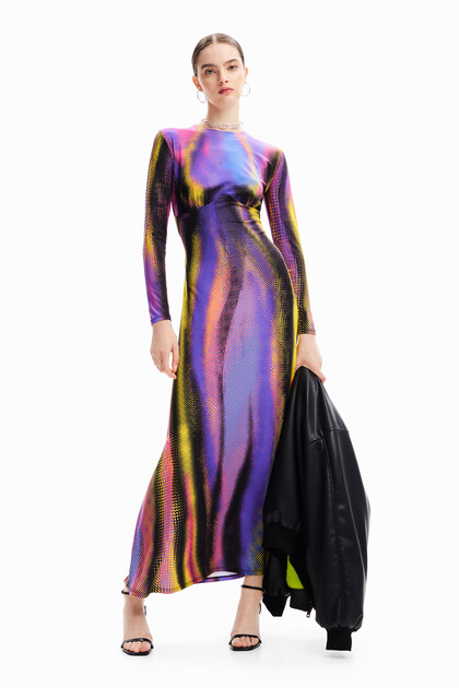 María Escoté long slim dress