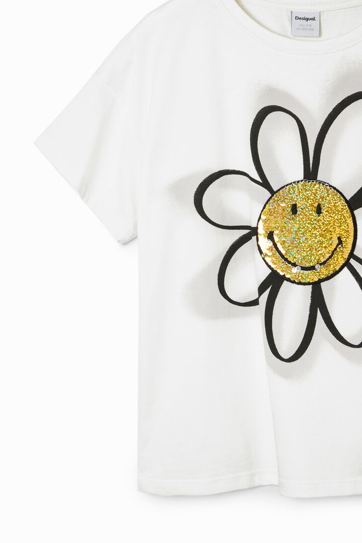Sequinned Smiley Originals ® T-shirt | Desigual
