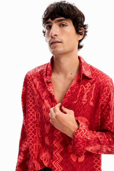 Camisa geométrica textura | Desigual