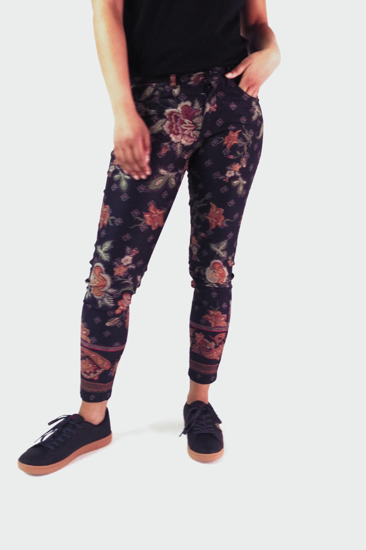 All over print stretch ankle-grazers | Desigual