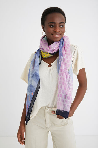 Arty rectangular foulard | Desigual