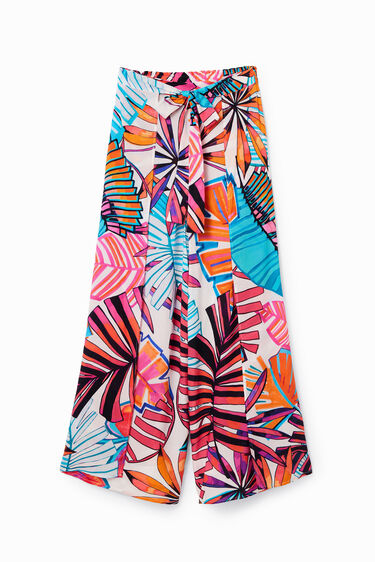 Pantalón aberturas tropical | Desigual