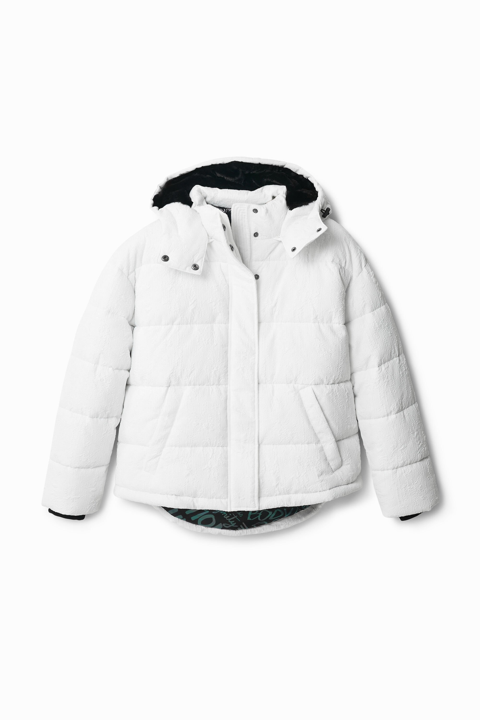 Textured padded jacket
