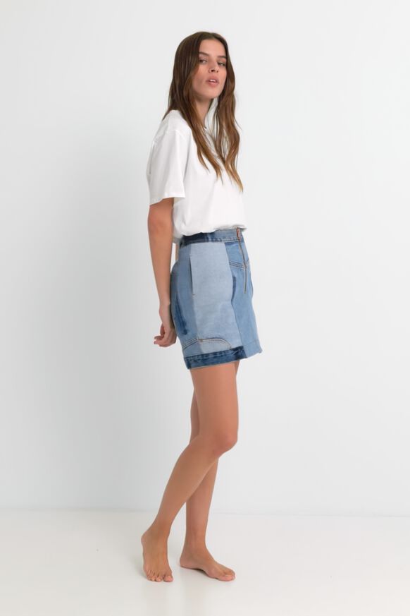 Upcycled denim mini-skirt | Desigual
