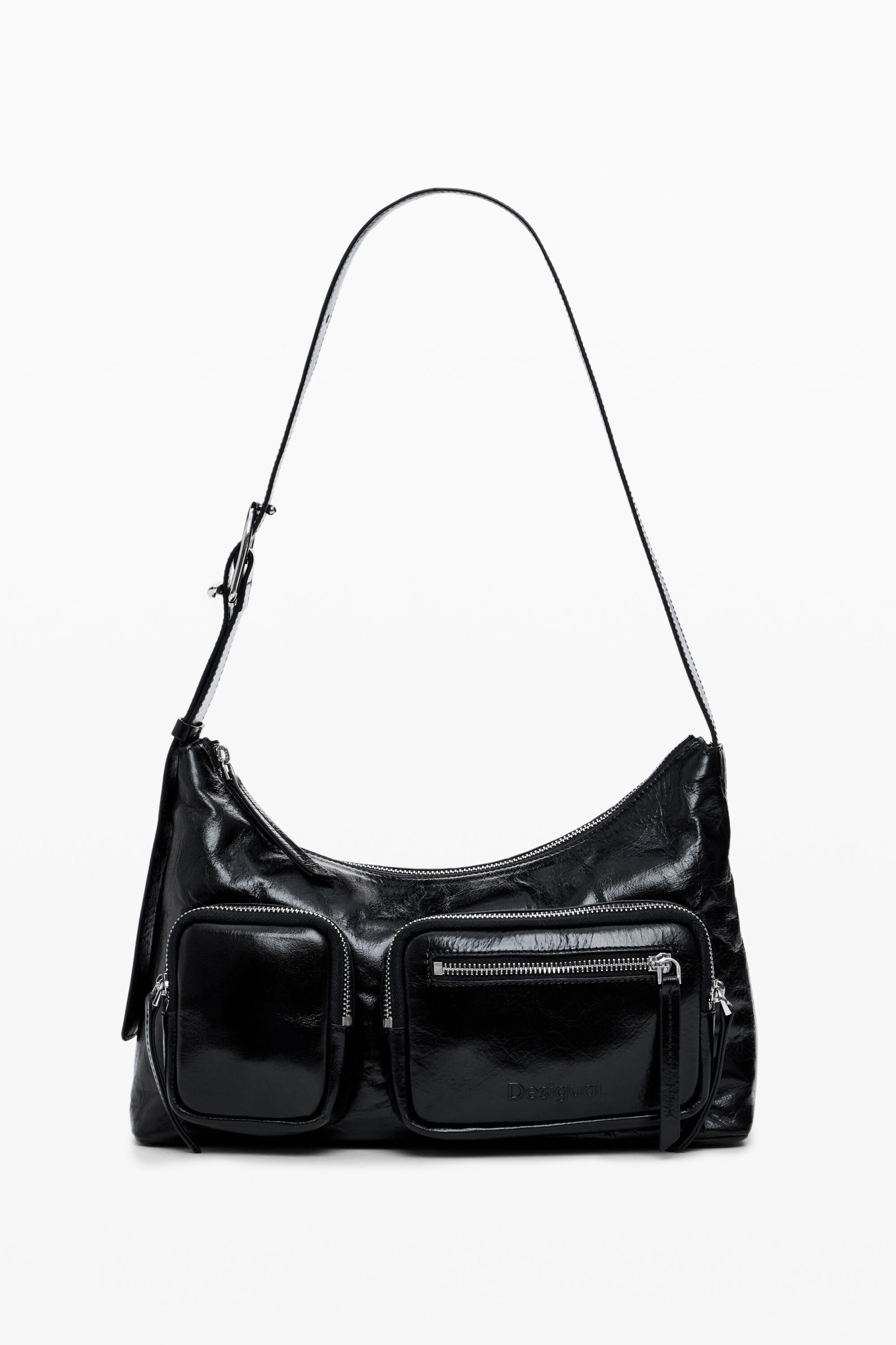 Bolso piel bolsillos - BLACK - U