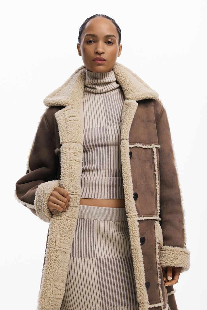 Faux leather coat | Desigual