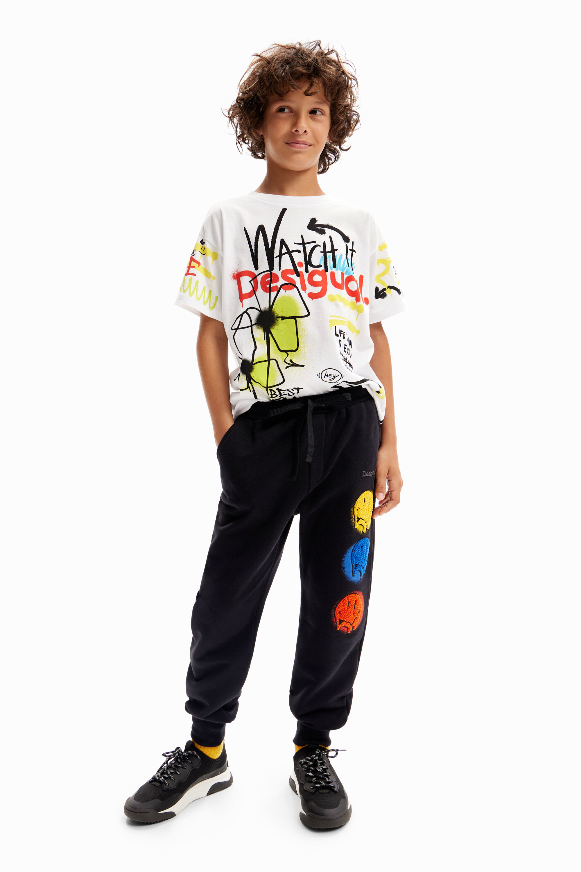 Desigual Smiley Originals jogger trousers