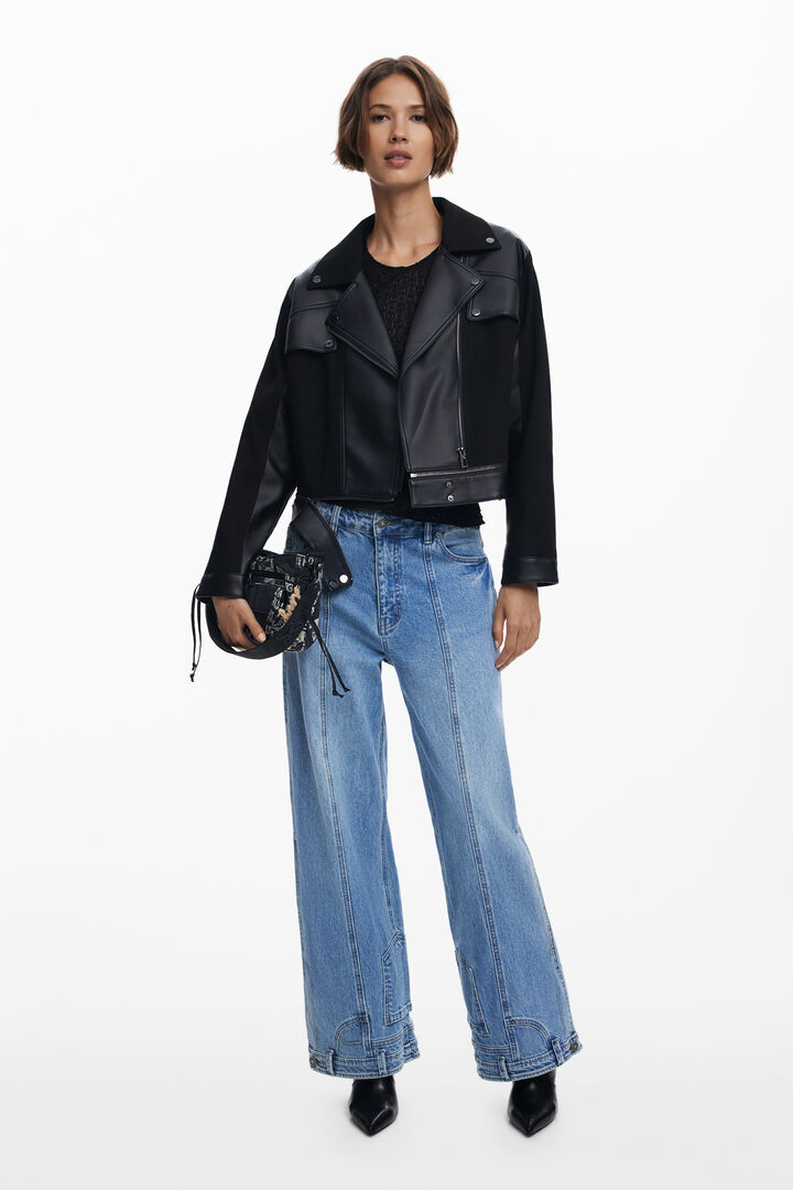 Veste effet cuir combiné | Desigual