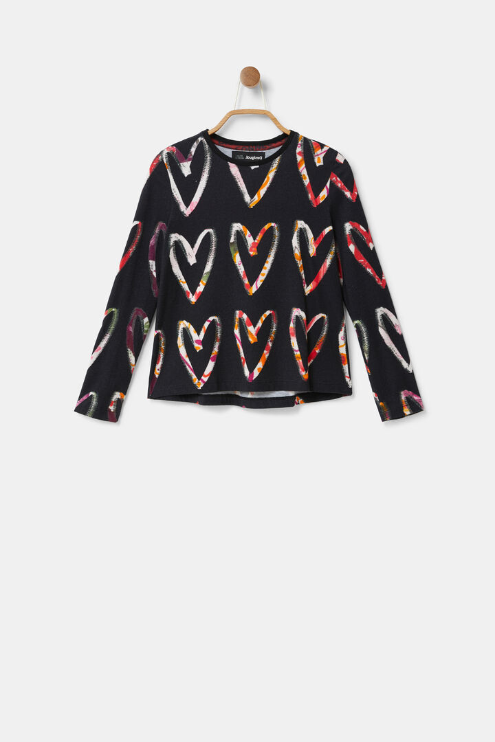 Long sleeve T-shirt hearts | Desigual