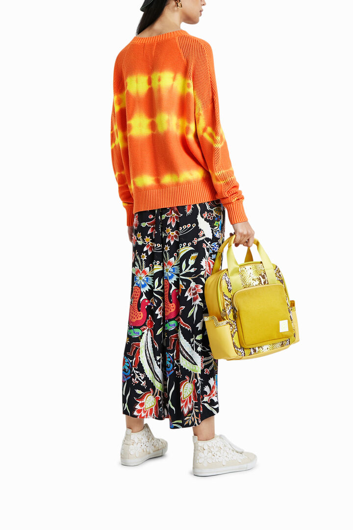 Faded ethnic knit jumper | Desigual