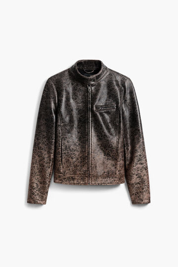 Gradient faux leather biker jacket | Desigual