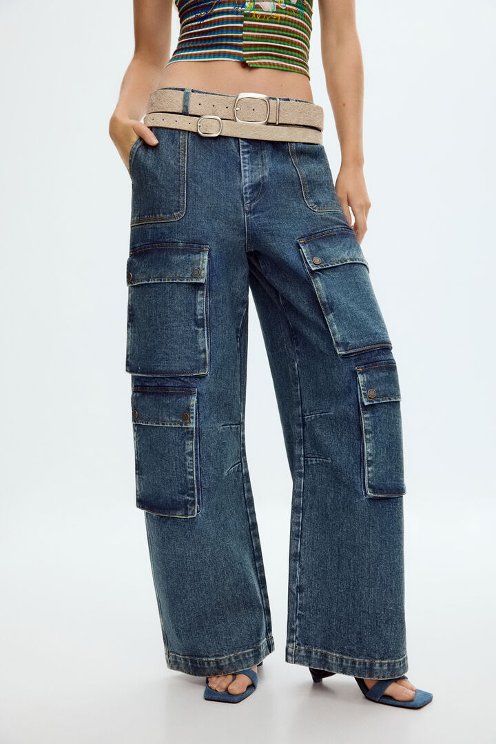 Pantalon cargo à poches | Desigual