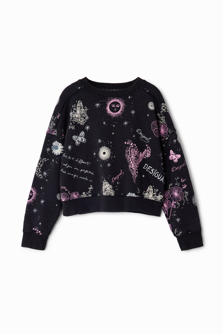 Sudadera flores universo | Desigual