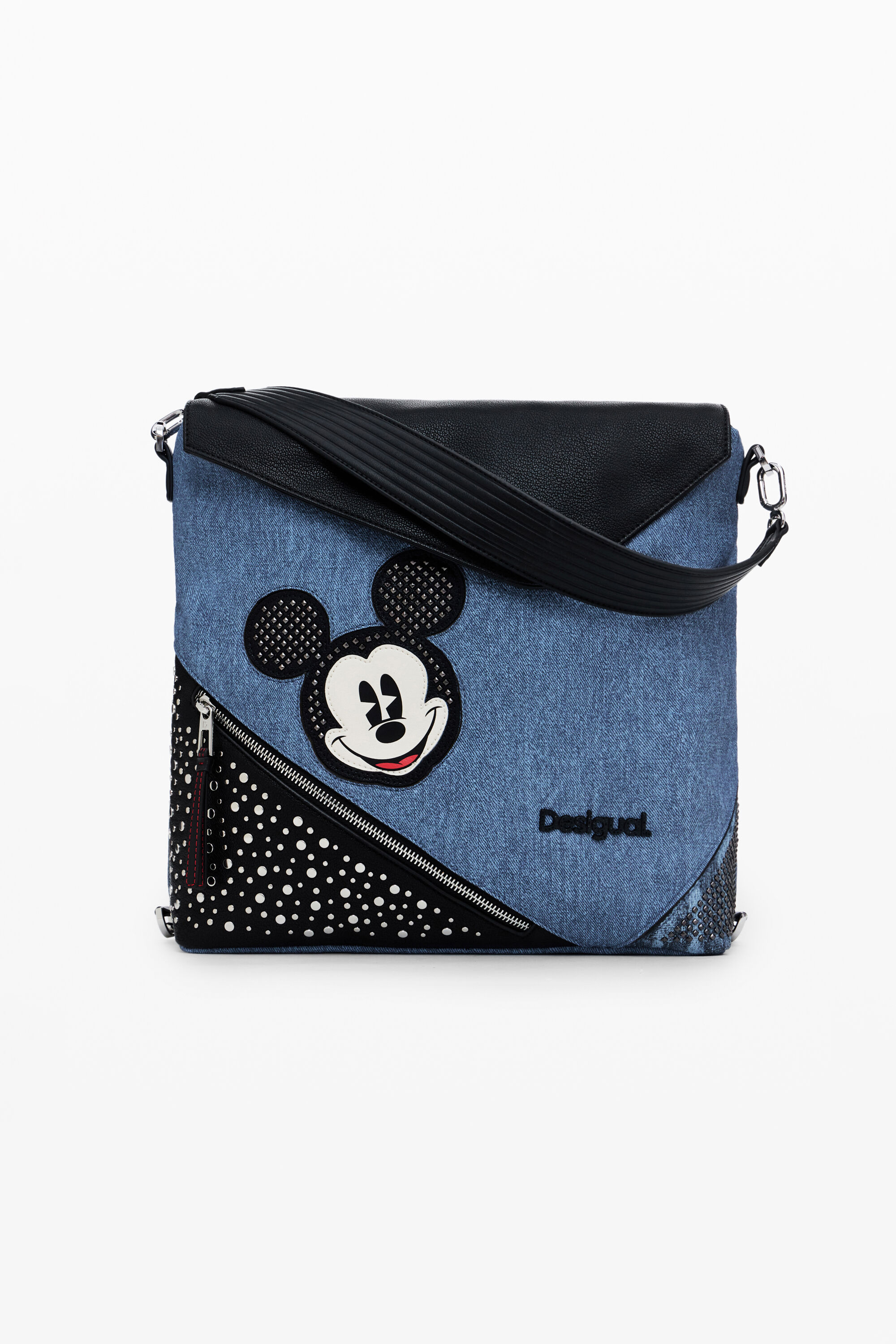 Desigual, Denim-Rucksack L Mickey, Polyurethan, Blau, U