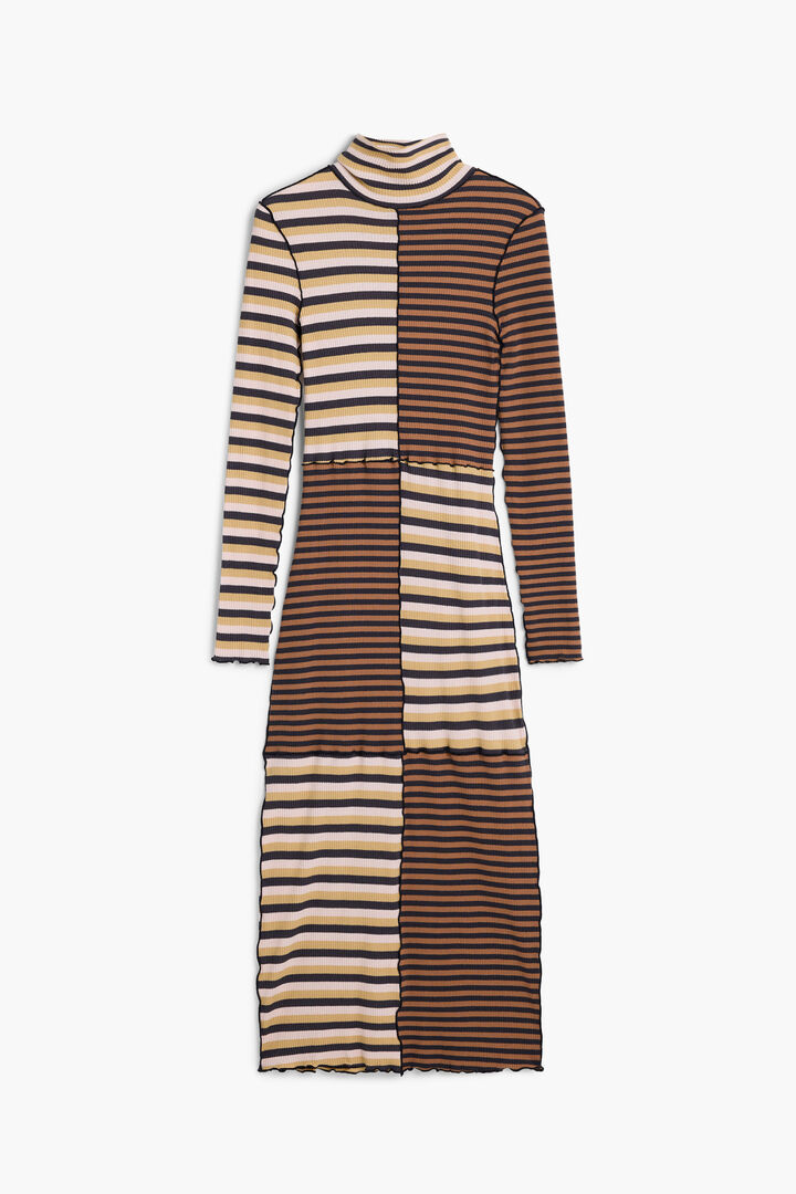 VESTIDO DE MALHA COM GOLA ALTA